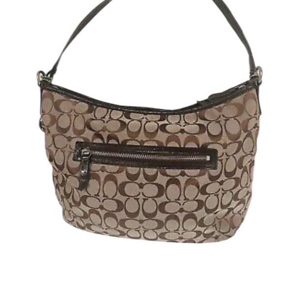 Coach Brown and Black Shoulder Bag with Signature Style - Picture 4 of 9